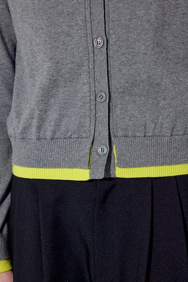 【SS先行アイテム】カシミヤミックスレイヤードニットカーディガン 詳細画像