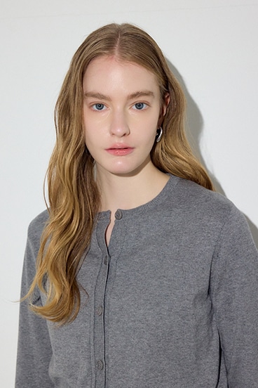 【SS先行アイテム】カシミヤミックスレイヤードニットカーディガン 詳細画像