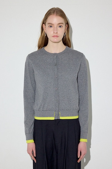 【SS先行アイテム】カシミヤミックスレイヤードニットカーディガン 詳細画像