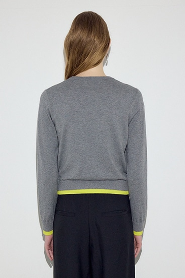 【SS先行アイテム】カシミヤミックスレイヤードニットカーディガン 詳細画像