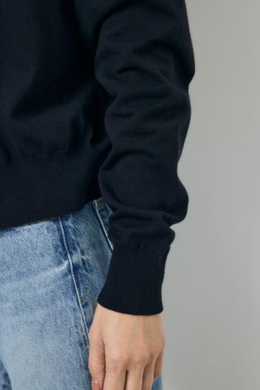 Vネックベーシックニットカーディガン 詳細画像