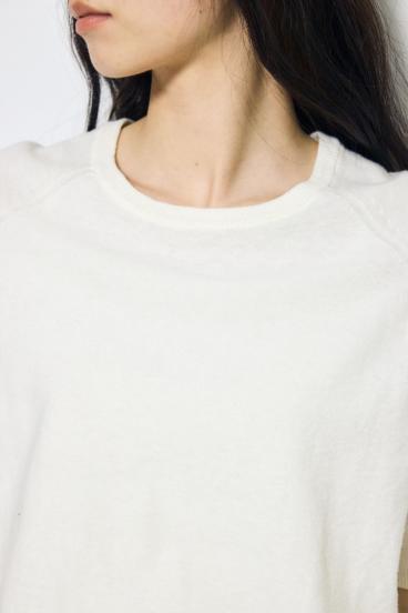 カシミヤミックスハーフスリーブニット 詳細画像