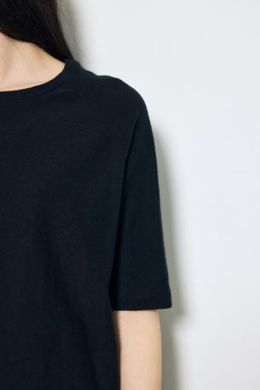 カシミヤミックスハーフスリーブニット 詳細画像