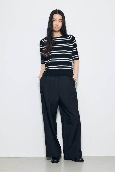 カシミヤミックスハーフスリーブニット 詳細画像