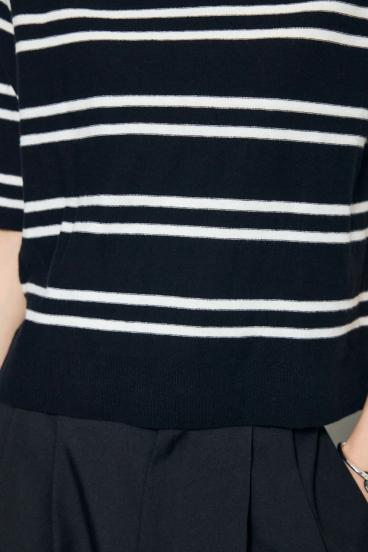 カシミヤミックスハーフスリーブニット 詳細画像