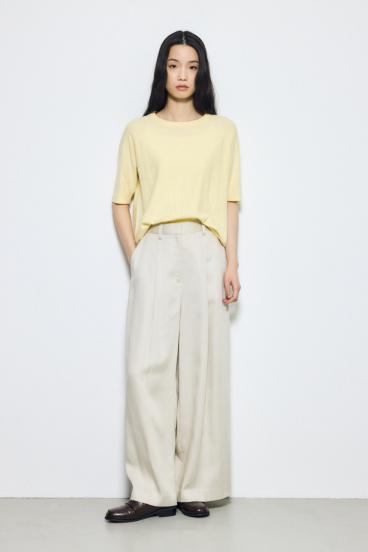 カシミヤミックスハーフスリーブニット 詳細画像