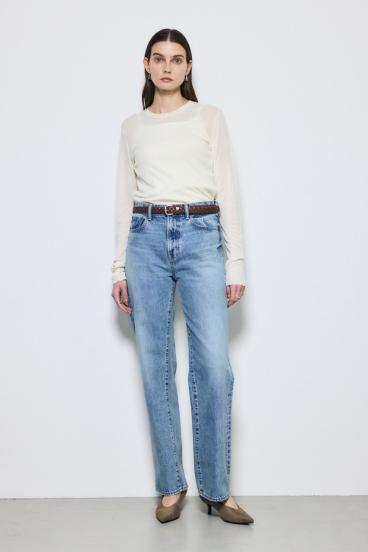 シアー素材ロングTシャツ 詳細画像