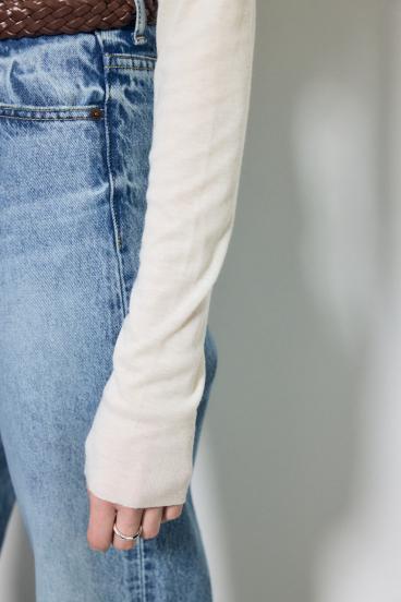 シアー素材ロングTシャツ 詳細画像