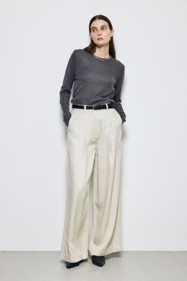 シアー素材ロングTシャツ 詳細画像