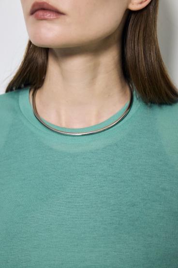 シアー素材ロングTシャツ 詳細画像