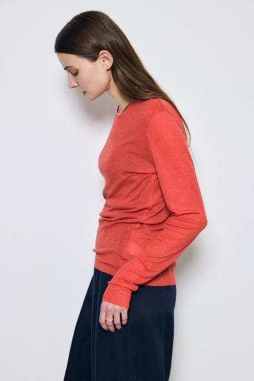 シアー素材ロングTシャツ 詳細画像