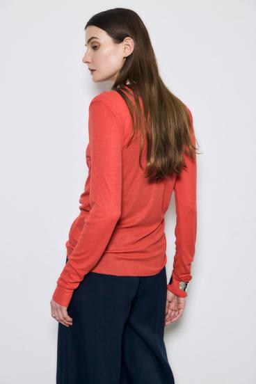 シアー素材ロングTシャツ 詳細画像