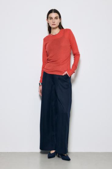 シアー素材ロングTシャツ 詳細画像