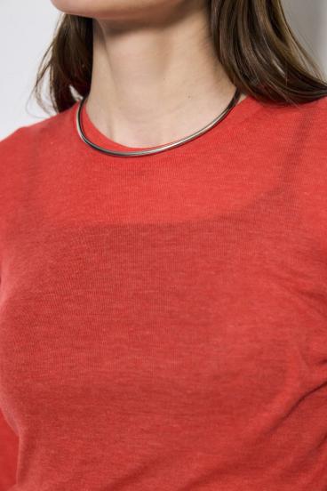 シアー素材ロングTシャツ 詳細画像