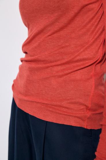 シアー素材ロングTシャツ 詳細画像