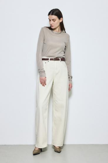 シアー素材ロングTシャツ 詳細画像