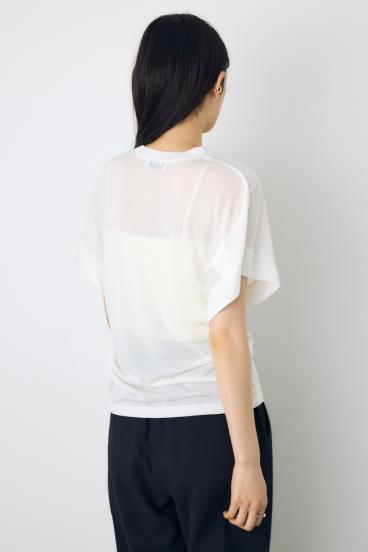 ドレープフレンチスリーブTシャツ 詳細画像