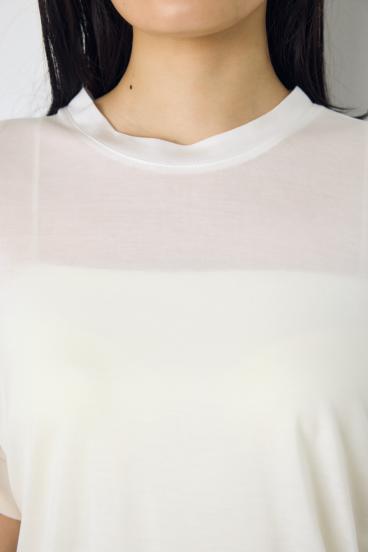 ドレープフレンチスリーブTシャツ 詳細画像