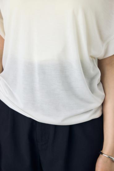 ドレープフレンチスリーブTシャツ 詳細画像