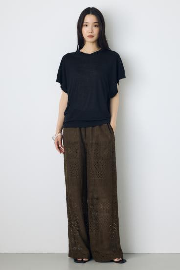 ドレープフレンチスリーブTシャツ 詳細画像