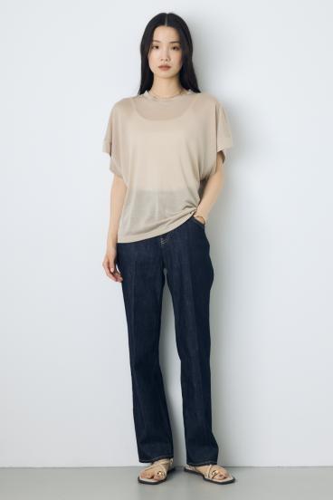 ドレープフレンチスリーブTシャツ 詳細画像