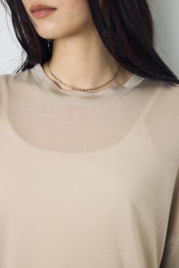 ドレープフレンチスリーブTシャツ 詳細画像