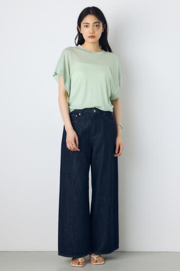 ドレープフレンチスリーブTシャツ 詳細画像
