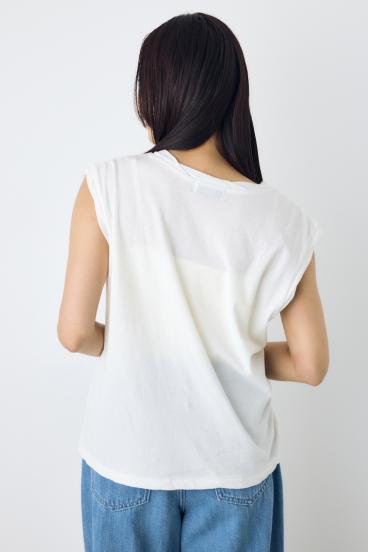 ドライタッチツイストネックタンクトップ 詳細画像