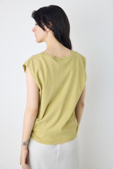 ドライタッチツイストネックタンクトップ 詳細画像