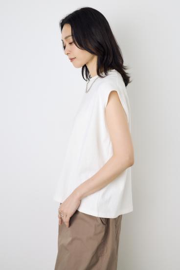 ノースリーブカットトップス 詳細画像