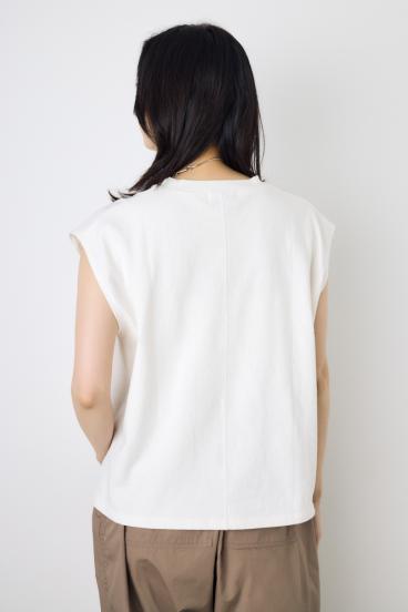 ノースリーブカットトップス 詳細画像