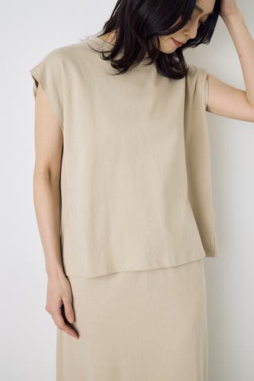 ノースリーブカットトップス 詳細画像