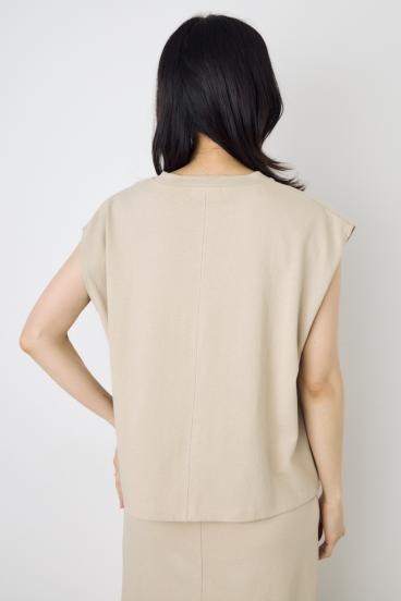 ノースリーブカットトップス 詳細画像