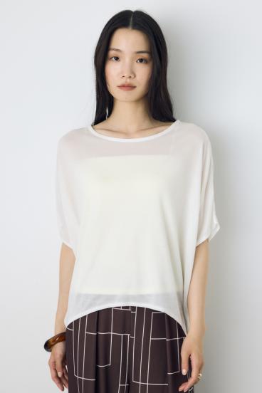 ドレープクロップドTシャツ