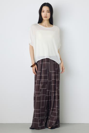 ドレープクロップドTシャツ 詳細画像