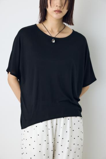 ドレープクロップドTシャツ 詳細画像