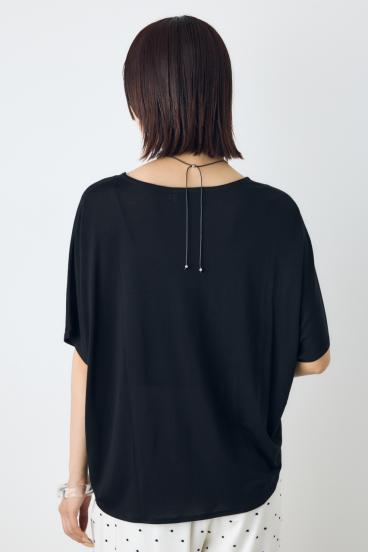 ドレープクロップドTシャツ 詳細画像