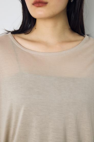 ドレープクロップドTシャツ 詳細画像