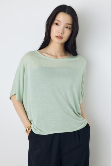 ドレープクロップドTシャツ