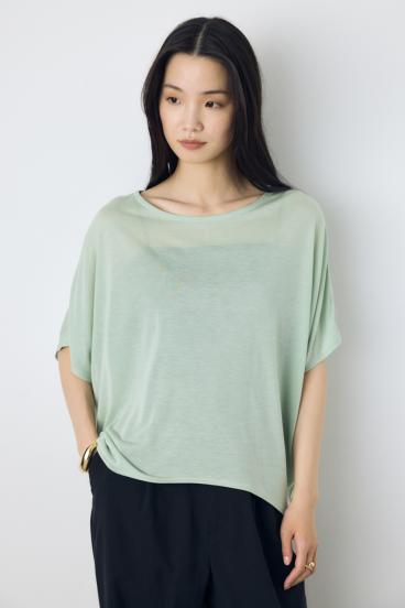 ドレープクロップドTシャツ