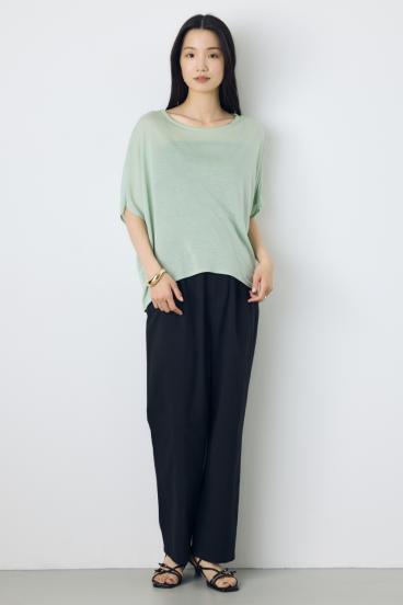 ドレープクロップドTシャツ 詳細画像