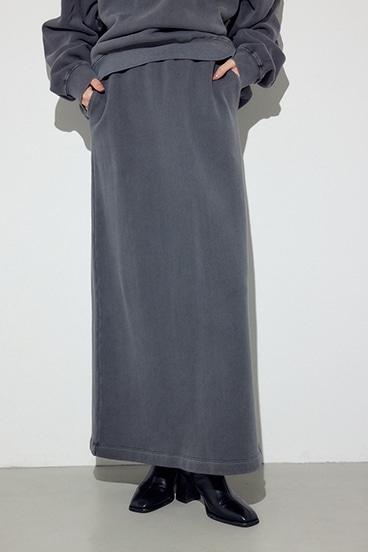 ピグメント起毛裏毛Iラインスカート