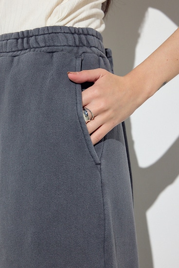 ピグメント起毛裏毛Iラインスカート 詳細画像