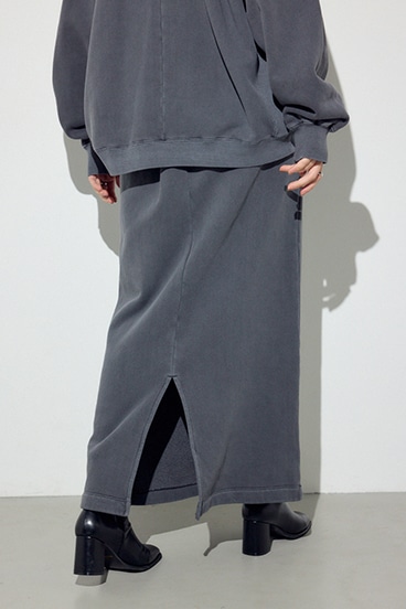 ピグメント起毛裏毛Iラインスカート