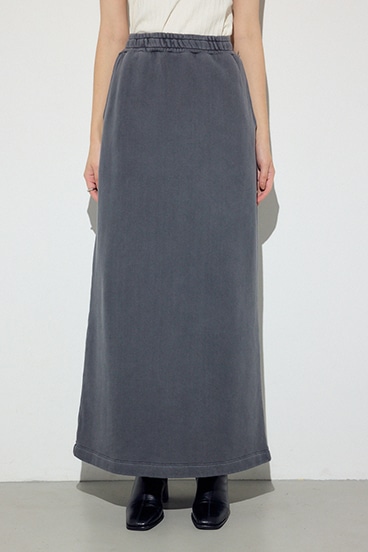 ピグメント起毛裏毛Iラインスカート 詳細画像