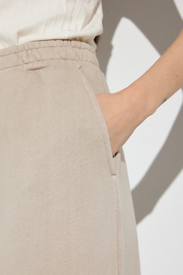 ピグメント起毛裏毛Iラインスカート 詳細画像