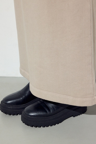 ピグメント起毛裏毛Iラインスカート 詳細画像