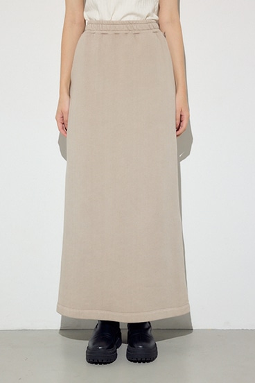 ピグメント起毛裏毛Iラインスカート 詳細画像