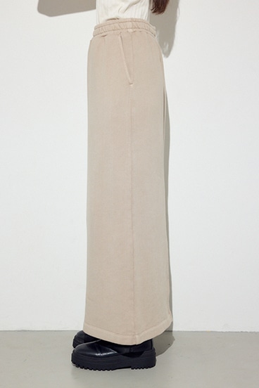 ピグメント起毛裏毛Iラインスカート 詳細画像