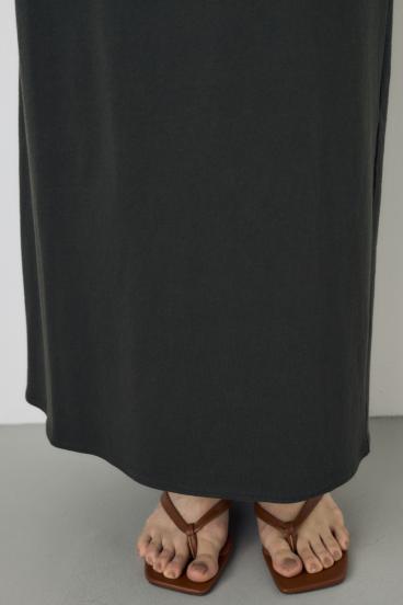 Iラインカットロングスカート 詳細画像